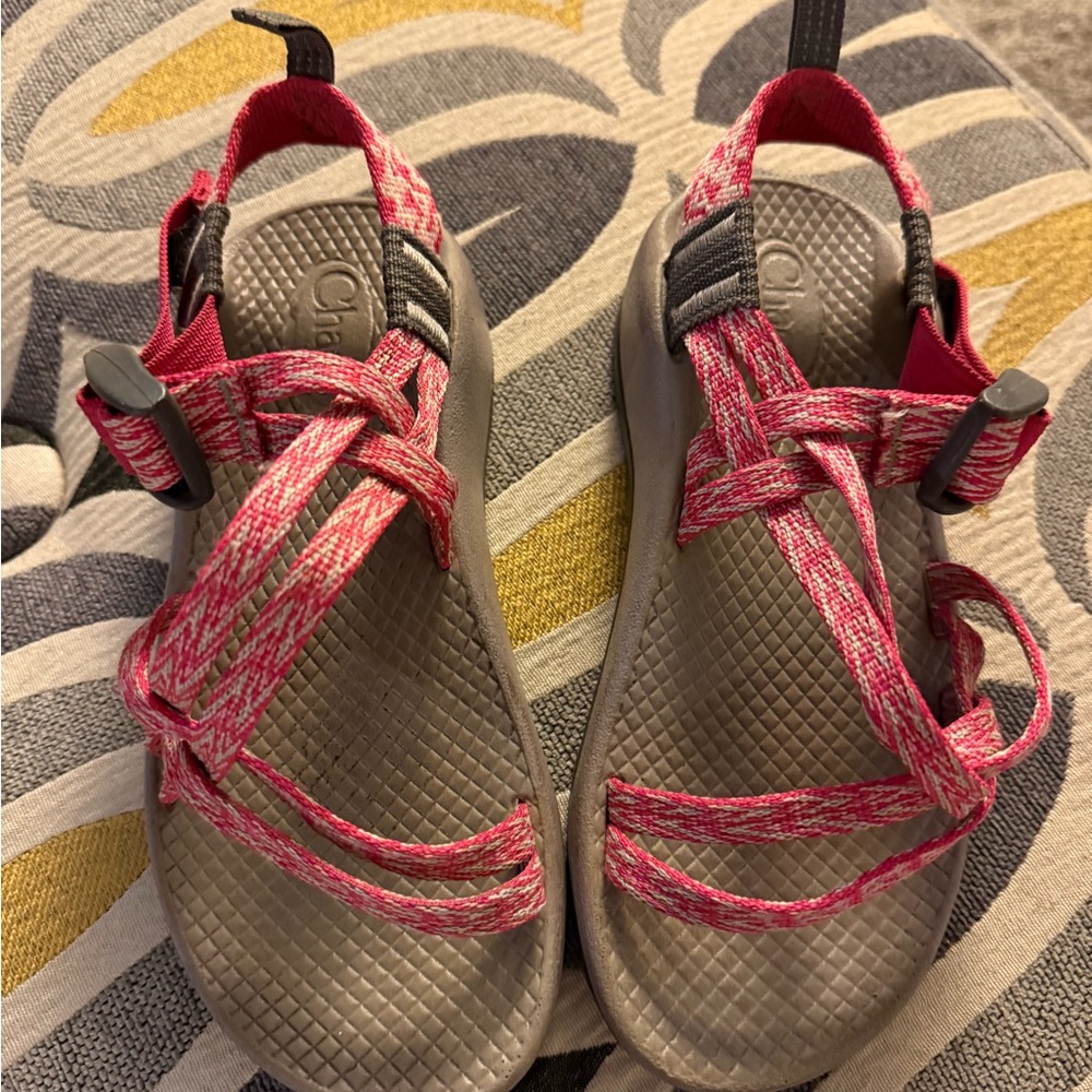 Chaco Sandals with Pink and Gray Straps